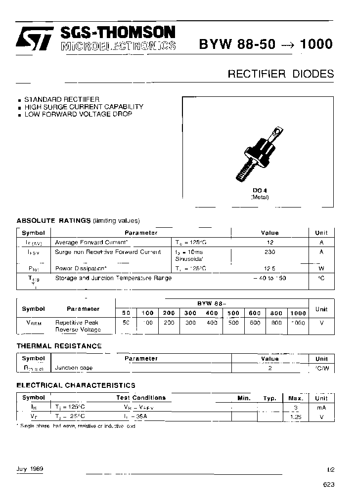 BYW88-100_7235818.PDF Datasheet