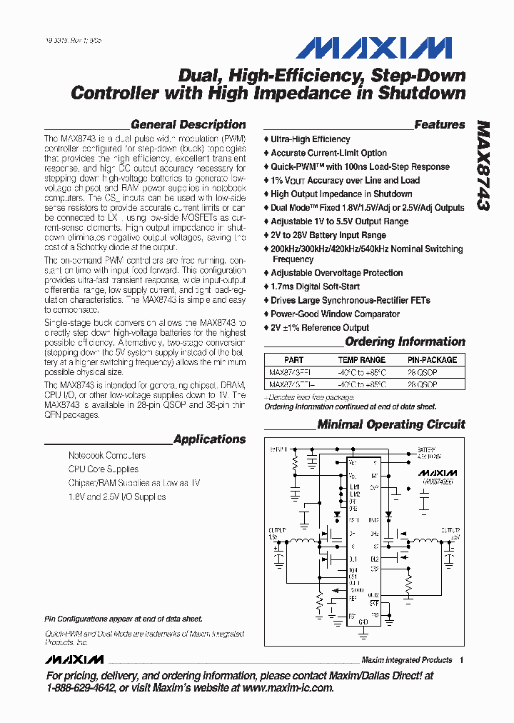 MAX8743EEI-T_7234688.PDF Datasheet