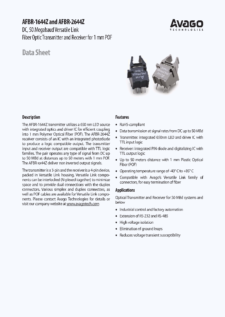 AFBR-1644Z_7236076.PDF Datasheet