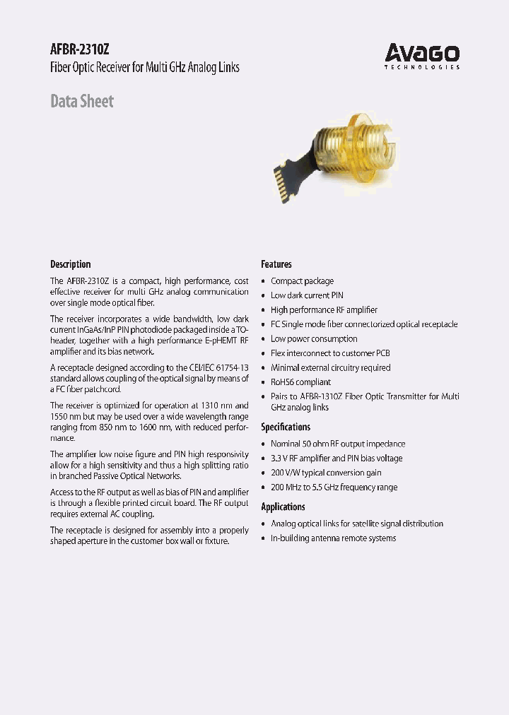 AFBR-2310Z_7236086.PDF Datasheet