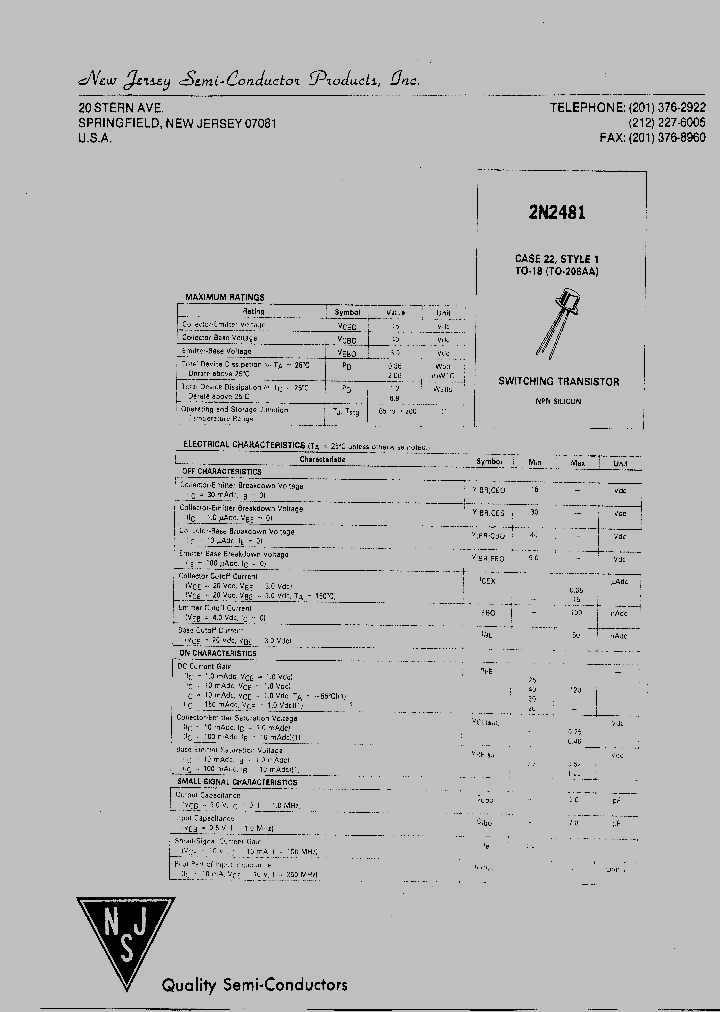 2N2481_7237530.PDF Datasheet