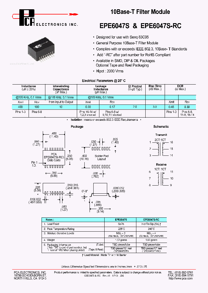 EPE6047S_7238115.PDF Datasheet