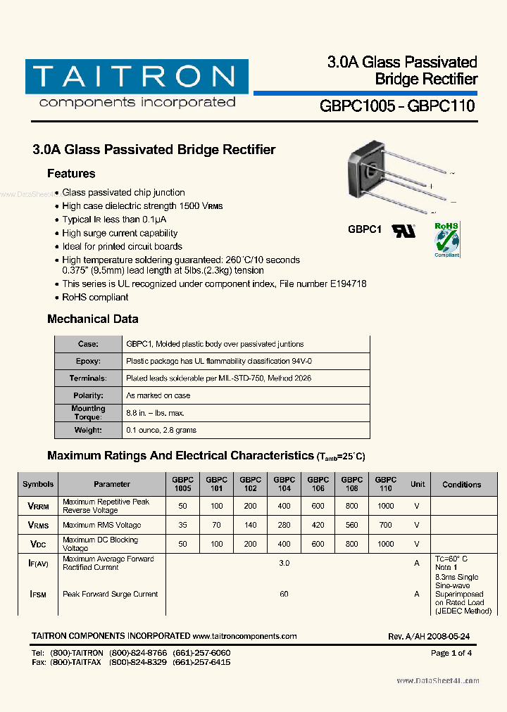 GBPC1005_7238659.PDF Datasheet