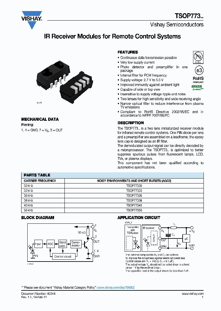 TSOP77330_7239935.PDF Datasheet