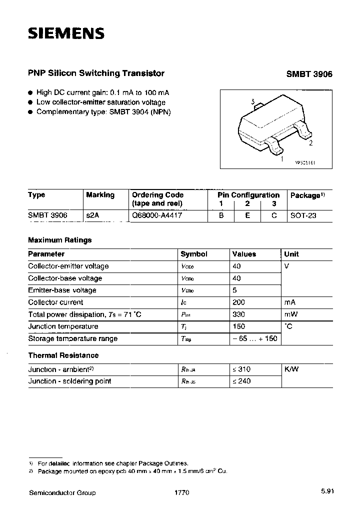 SMBT3906E6327XT_7240757.PDF Datasheet