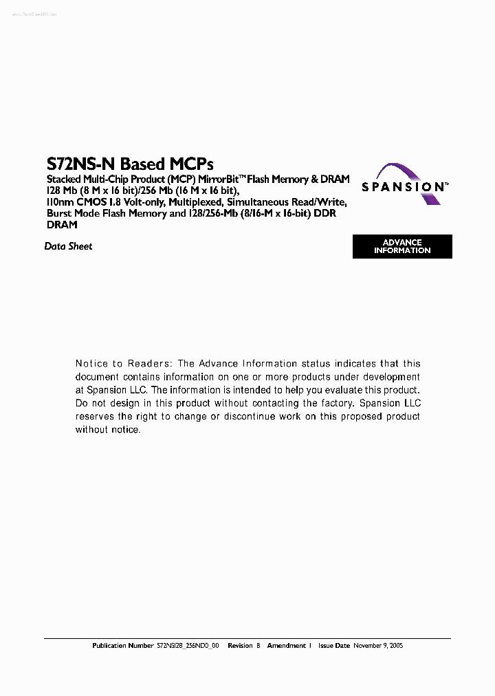 S72NS256N_7241223.PDF Datasheet