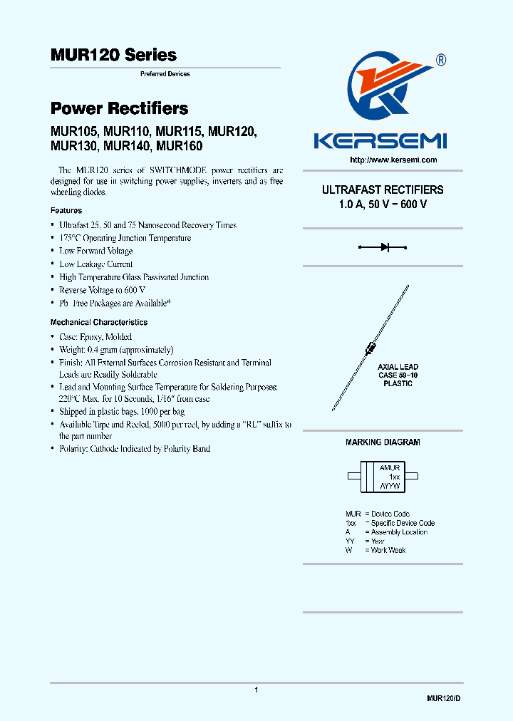 MUR120_7242009.PDF Datasheet