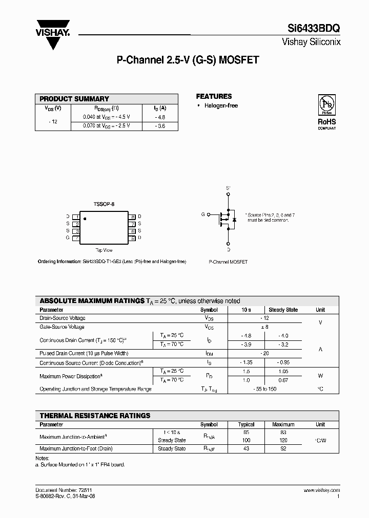SI6433BDQ-T1-GE3_7242201.PDF Datasheet