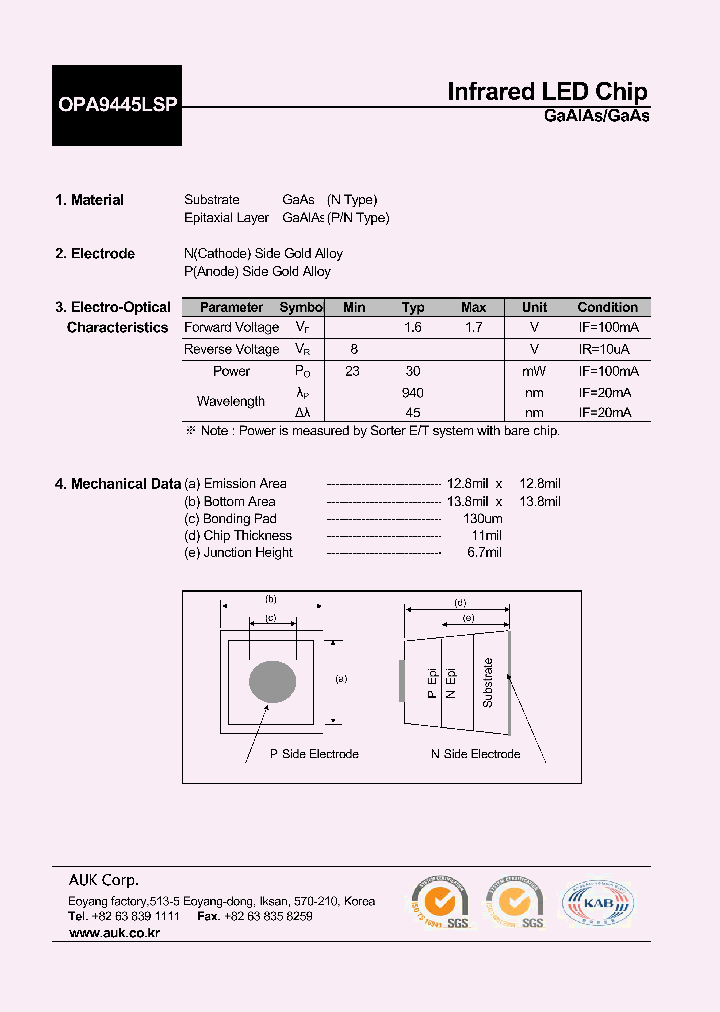 OPA9445LSP_7244386.PDF Datasheet