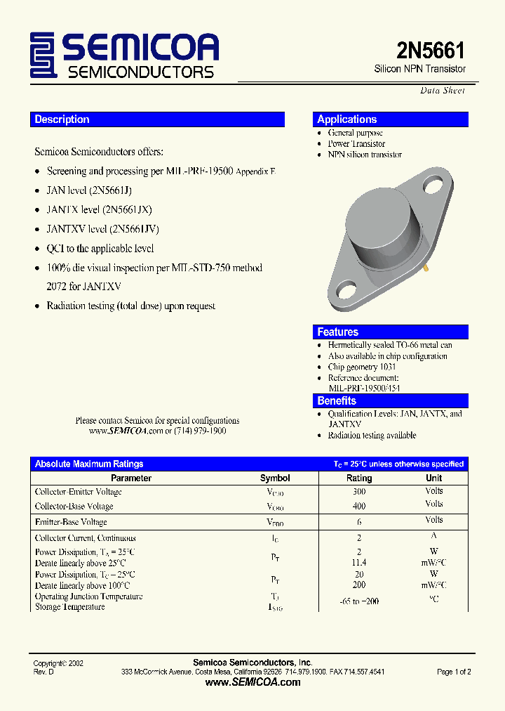 2N5661_7245314.PDF Datasheet