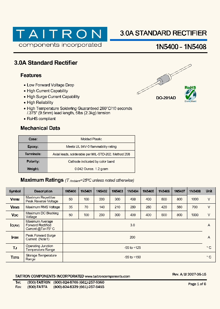 1N5405_7245724.PDF Datasheet