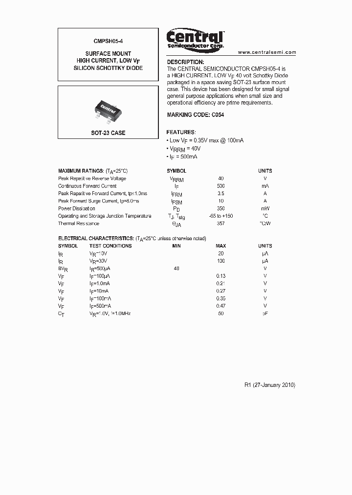 CMPSH05-410_7246633.PDF Datasheet