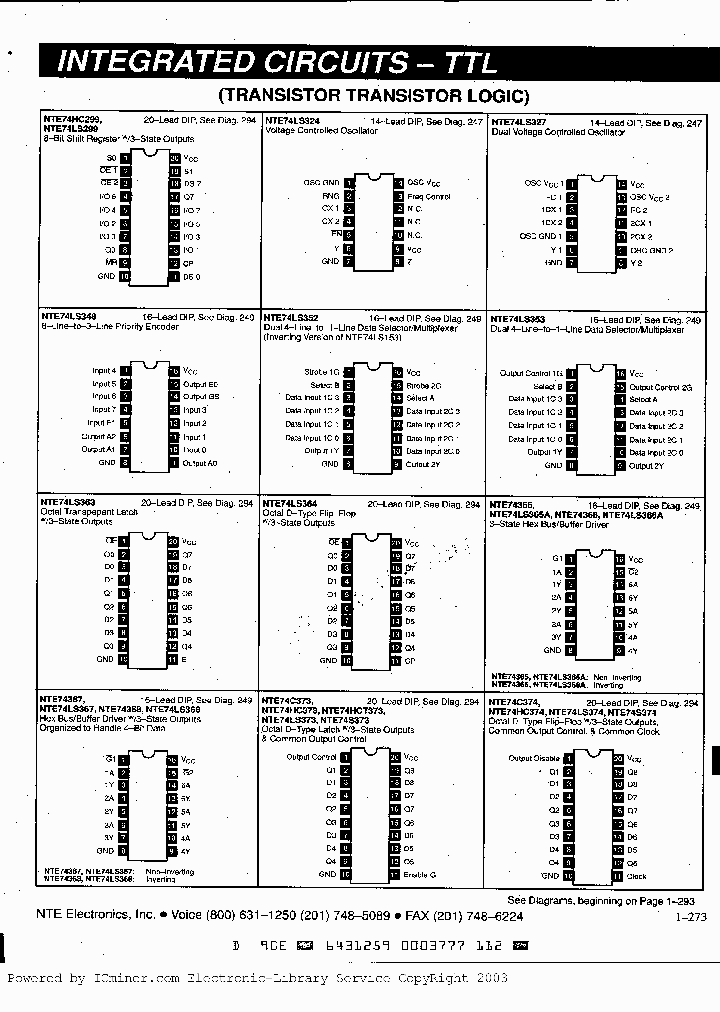 NTE74LS364_7246769.PDF Datasheet