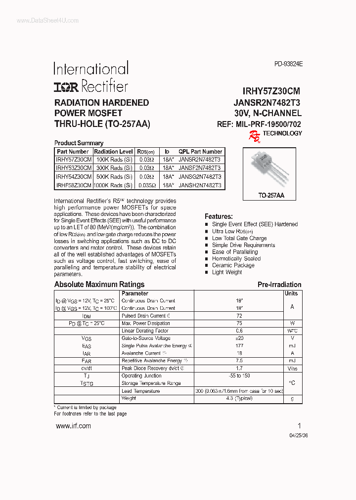 IRHY54Z30CM_7246986.PDF Datasheet