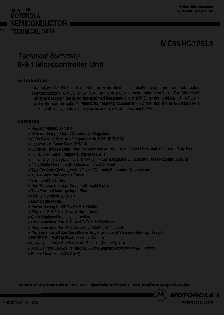MC68HC705L5FUE_7249047.PDF Datasheet