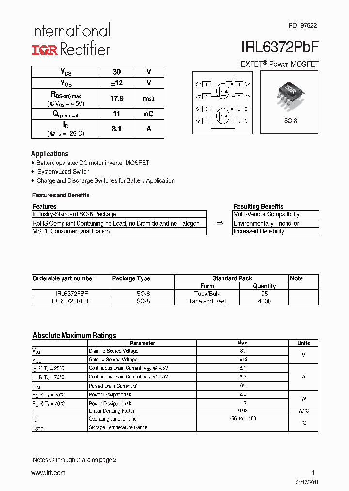 IRL6372PBF_7250472.PDF Datasheet
