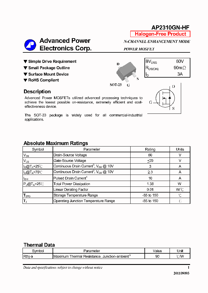 AP2310GN-HF_7251836.PDF Datasheet