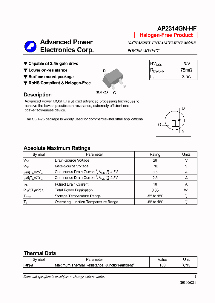 AP2314GN-HF_7251840.PDF Datasheet