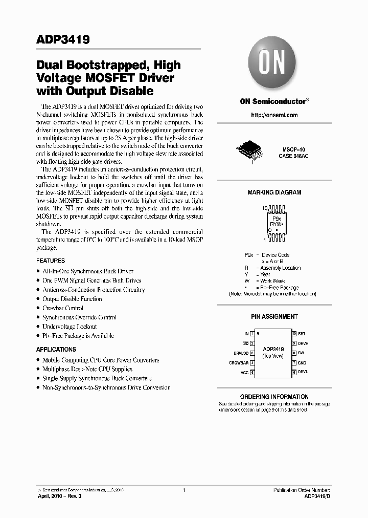ONSEMICONDUCTOR-ADP34190091RMZR_7251905.PDF Datasheet