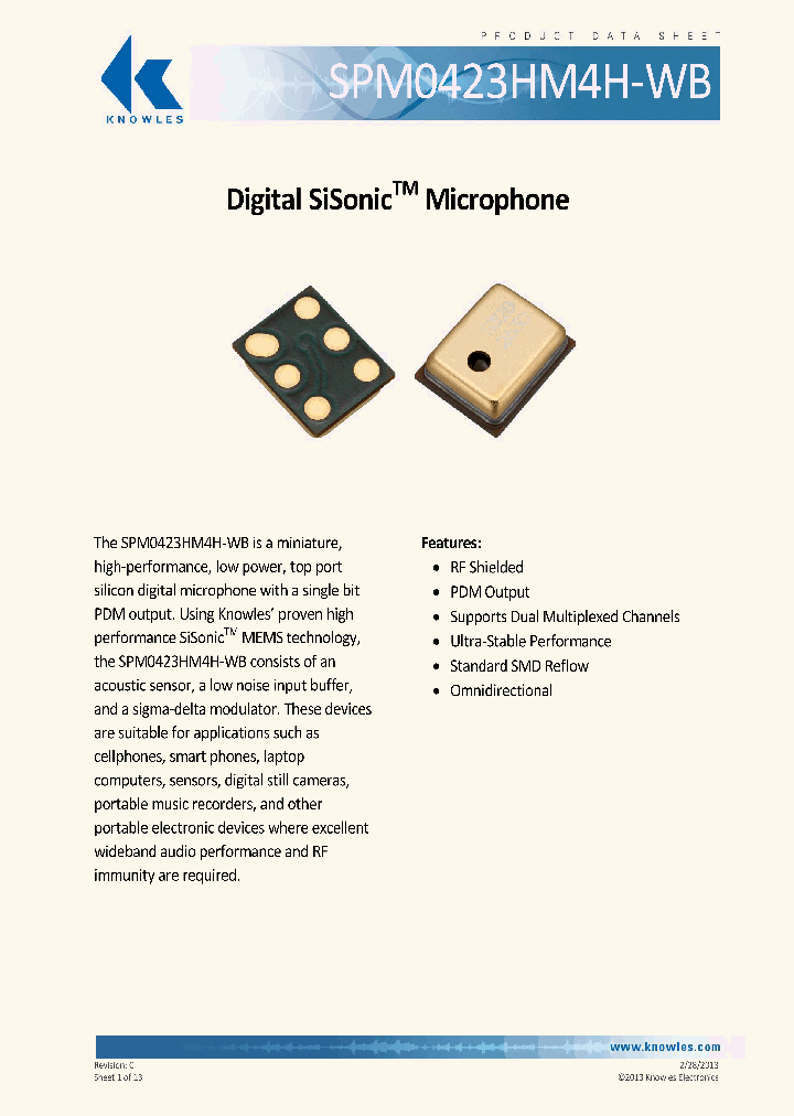 SPM0423HM4H-WB_7252553.PDF Datasheet