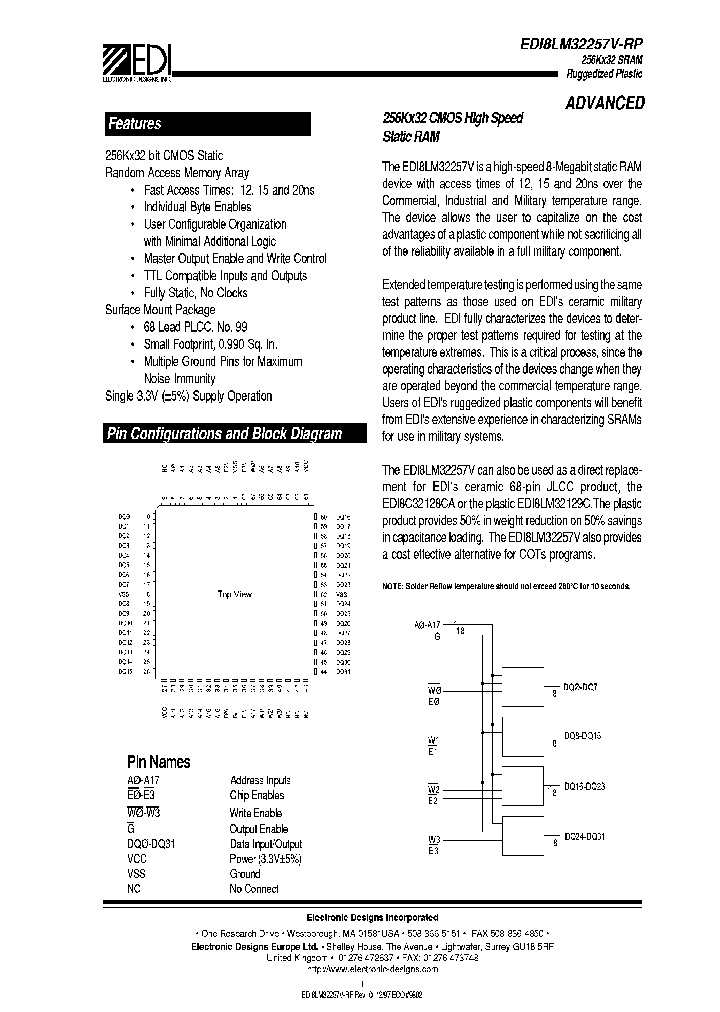 EDI8LM32257V15AC_7253305.PDF Datasheet