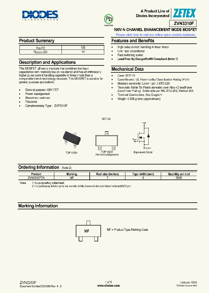 ZVN3310F_7253652.PDF Datasheet