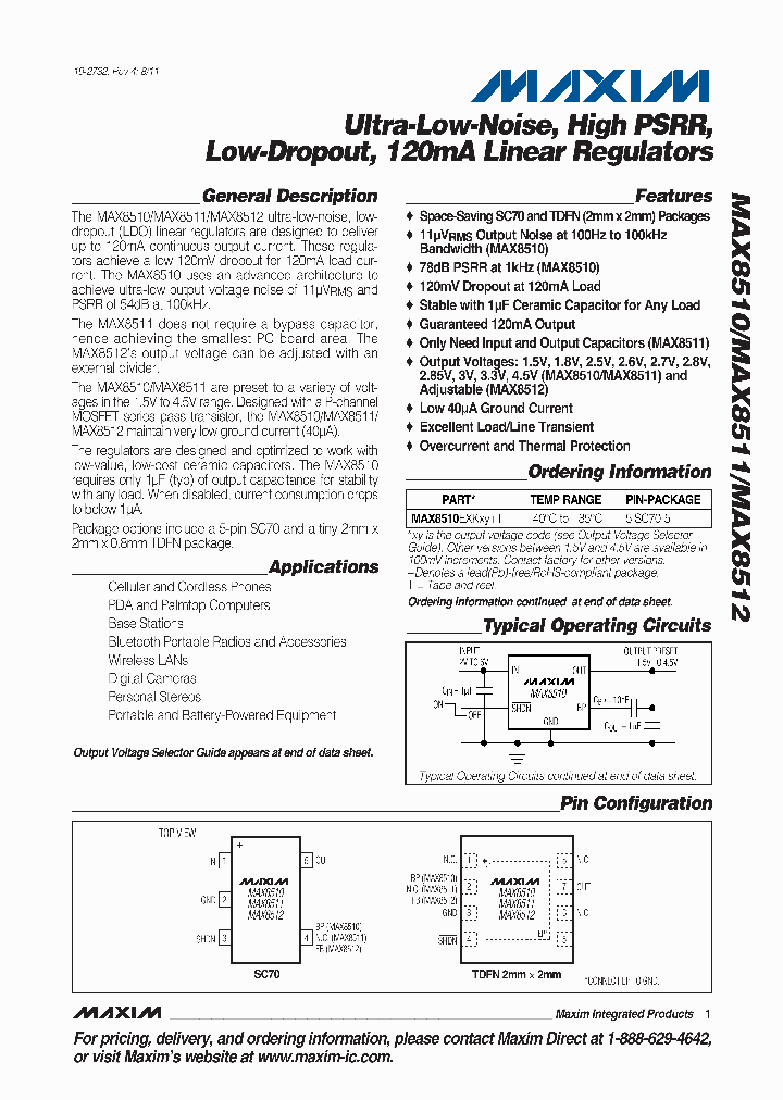 MAX8510ETA25-T_7254068.PDF Datasheet