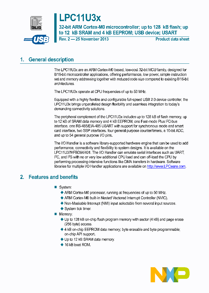 LPC11U34FBD48421_7254971.PDF Datasheet