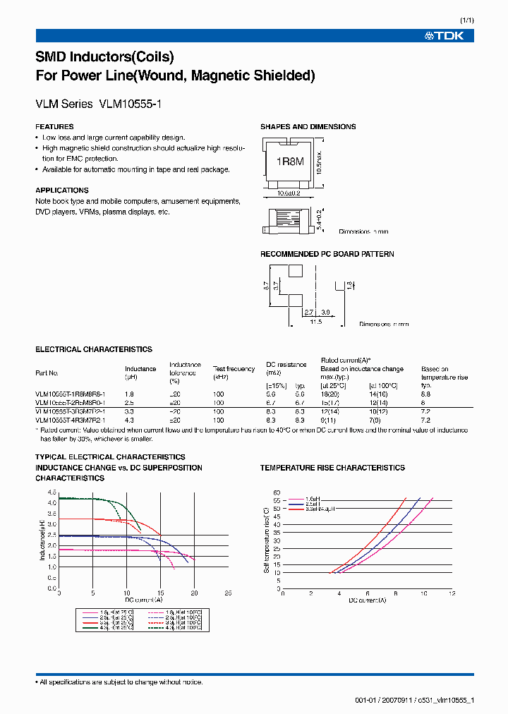 VLM10555T-1R8M8R8-1_7255327.PDF Datasheet