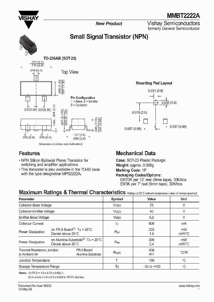 MMBT2222A_7255847.PDF Datasheet