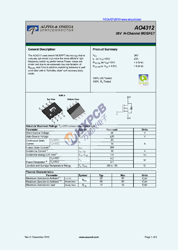 AO4312_7256567.PDF Datasheet
