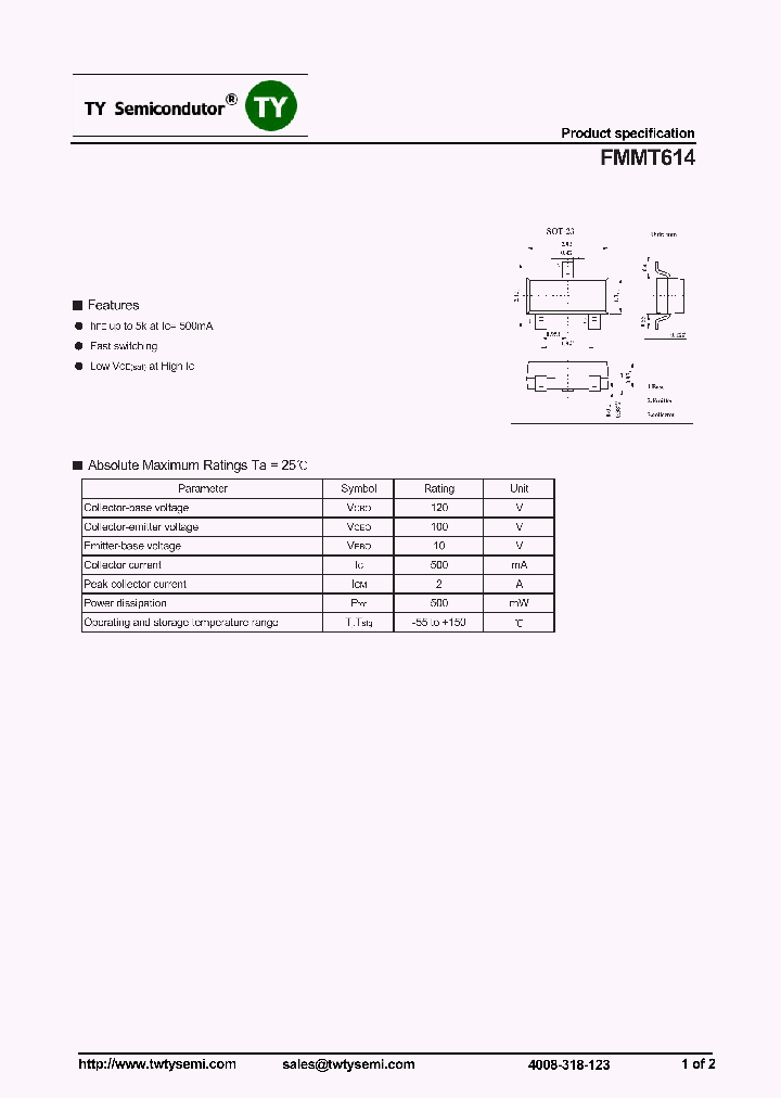 FMMT614_7256868.PDF Datasheet
