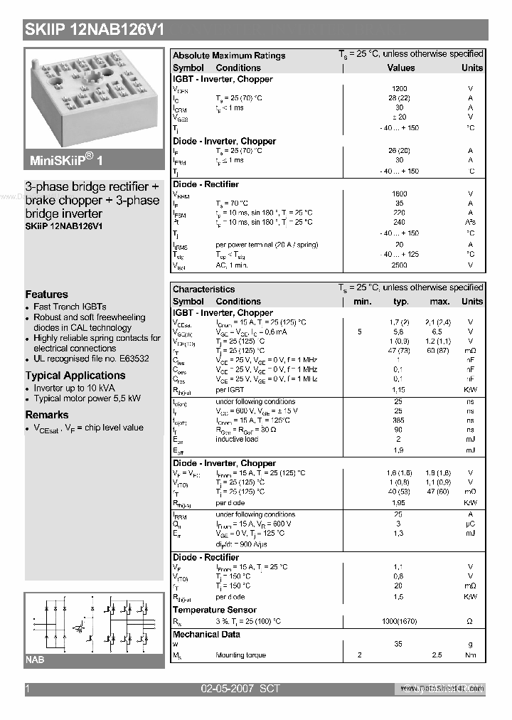 SKIIP12NAB126V1_7256888.PDF Datasheet