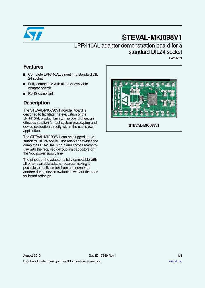STEVAL-MKI098V1_7257835.PDF Datasheet