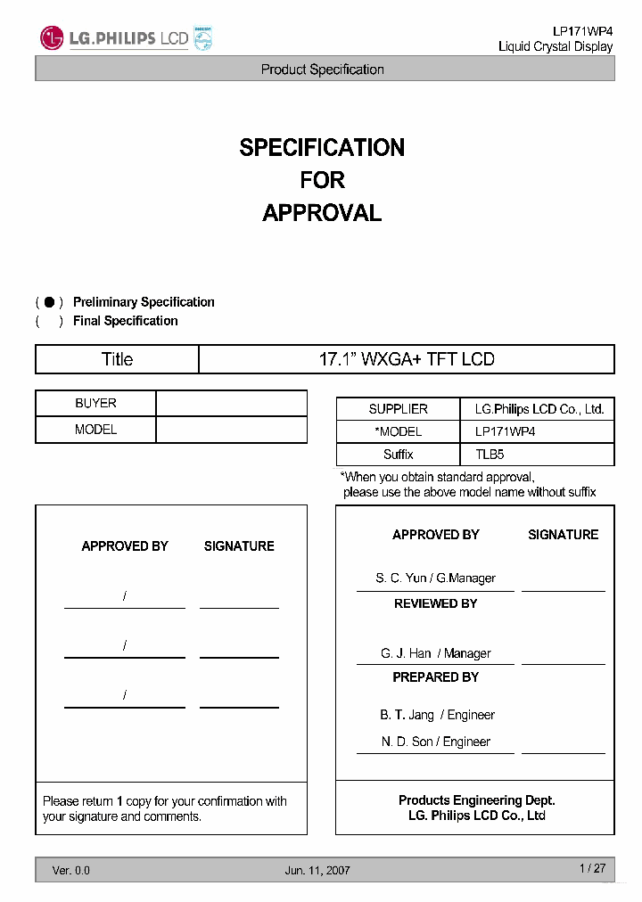 LP171WP4-TLB5_7257881.PDF Datasheet
