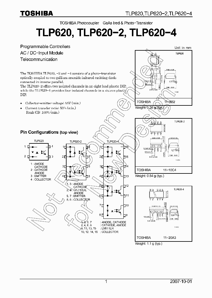 TLP620_7257981.PDF Datasheet