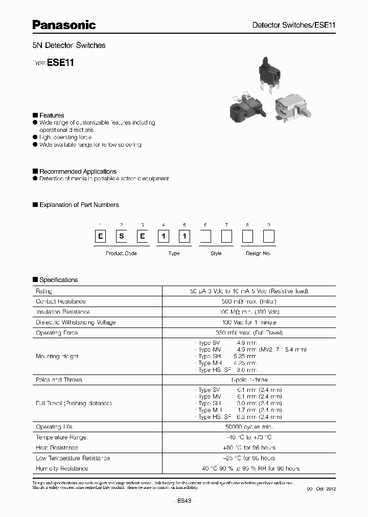 ESE11HS_7258002.PDF Datasheet