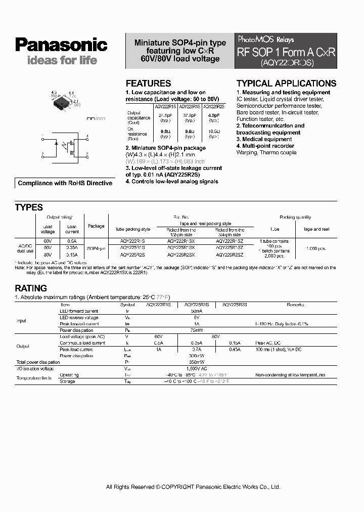AQY225R1SX_7258392.PDF Datasheet