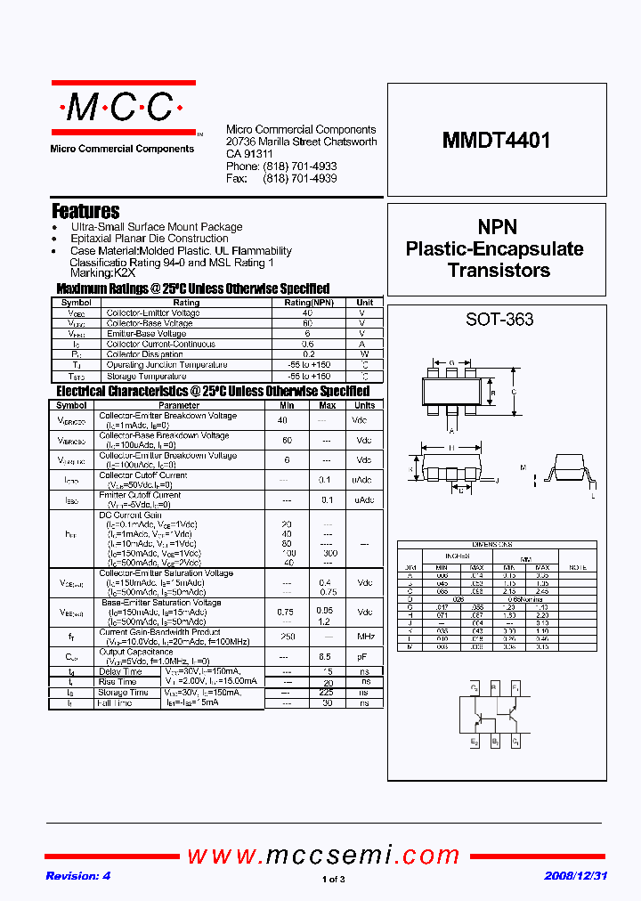 MMDT4401_7258471.PDF Datasheet
