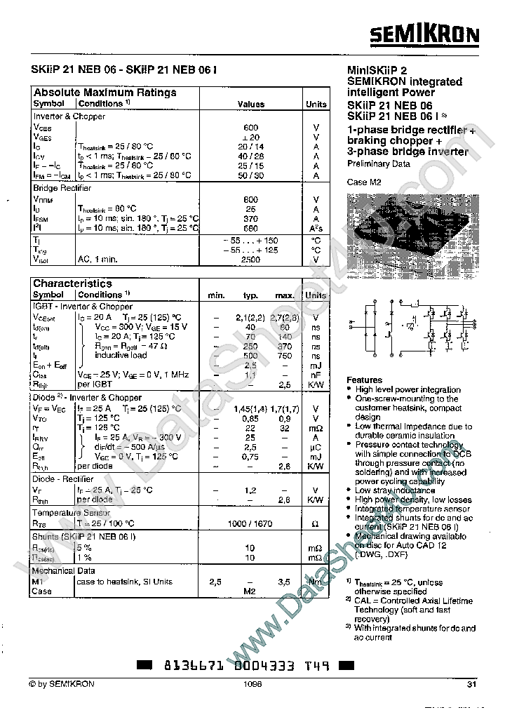 SKIIP21NEB06_7258857.PDF Datasheet