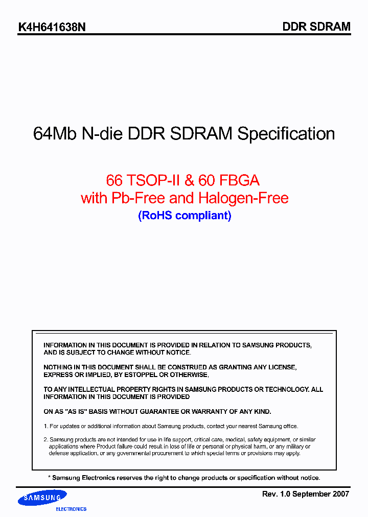 K4H641638N-FCCC0_7262819.PDF Datasheet