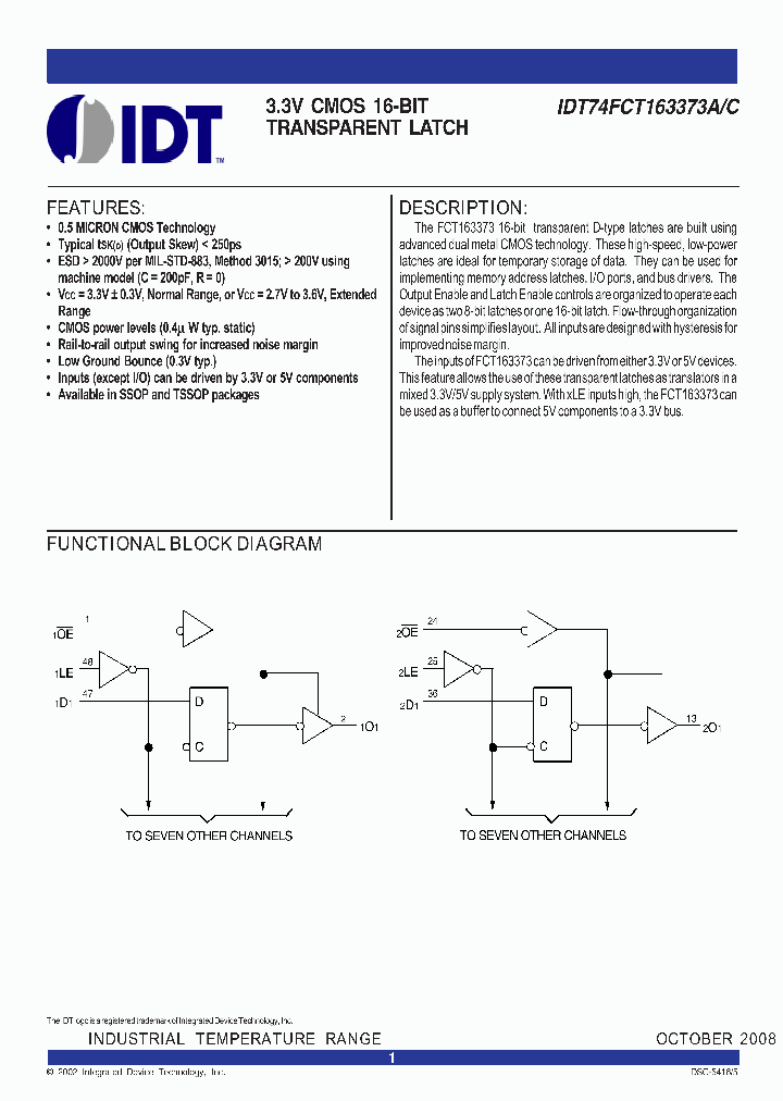 74FCT163373PV_7264108.PDF Datasheet