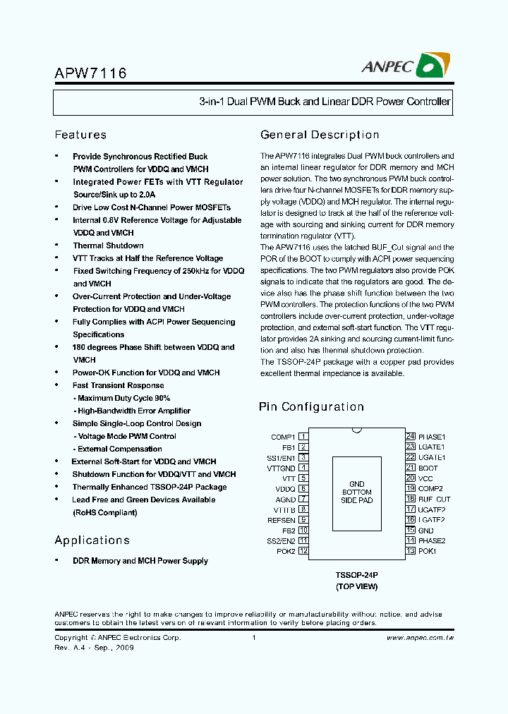 APW7116_7264716.PDF Datasheet