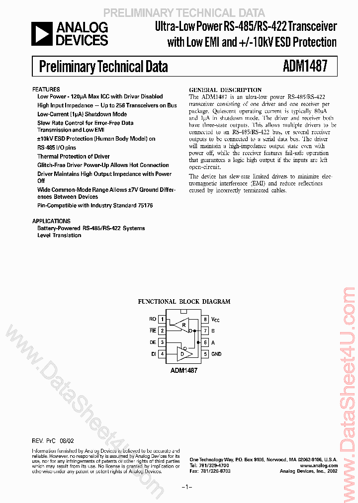 ADM1487_7267407.PDF Datasheet