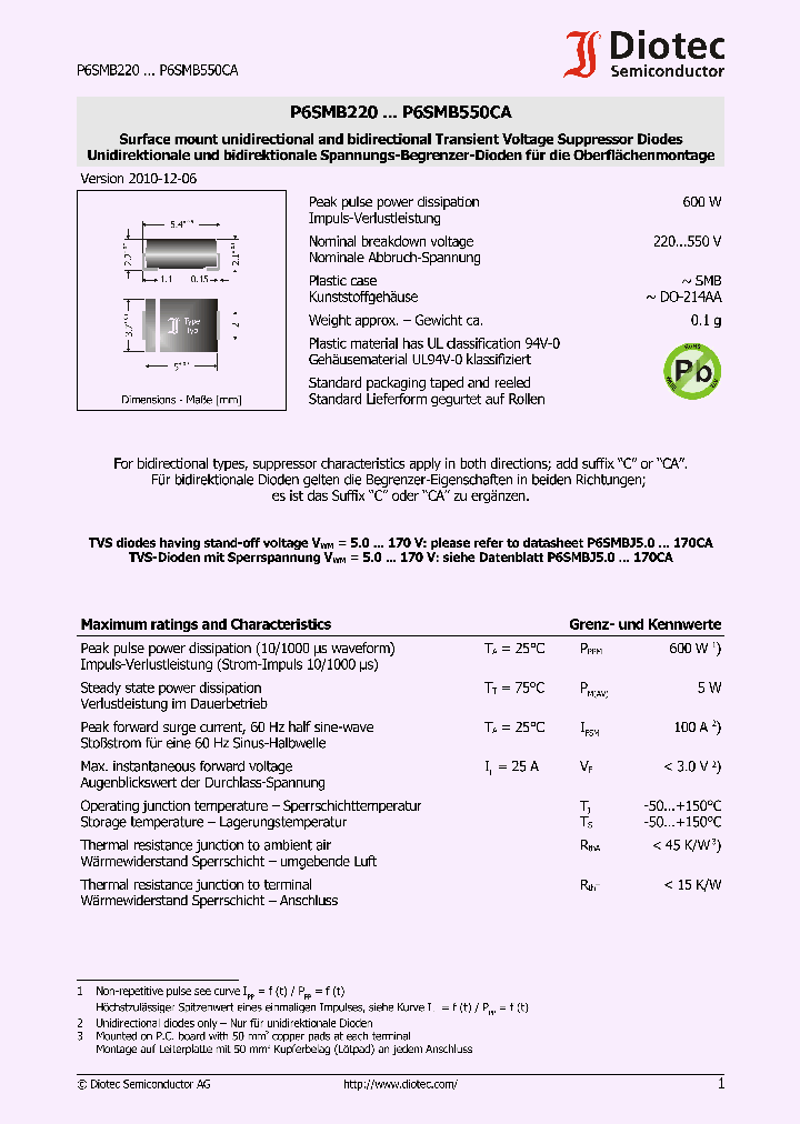 P6SMB350_7268019.PDF Datasheet