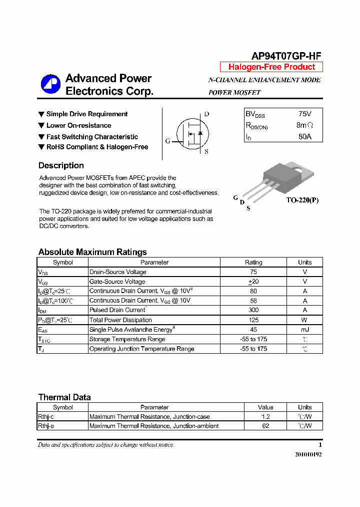 AP94T07GP-HF_7271110.PDF Datasheet