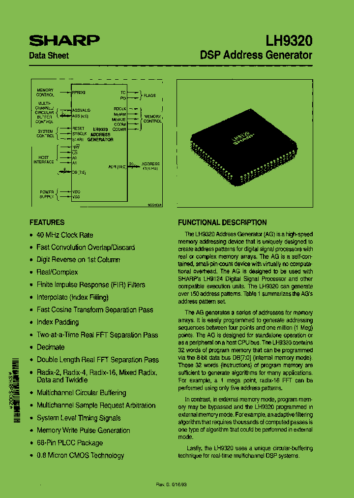 SHARPELECTRONICSCORP-LH9320-40_7271141.PDF Datasheet