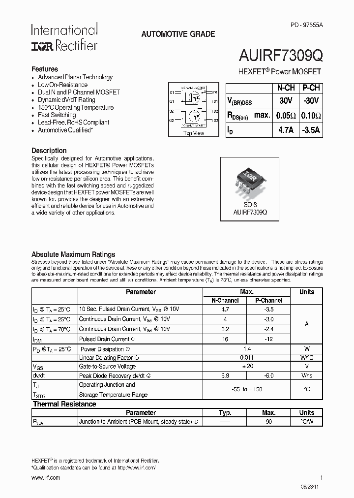 AUIRF7309Q_7279716.PDF Datasheet