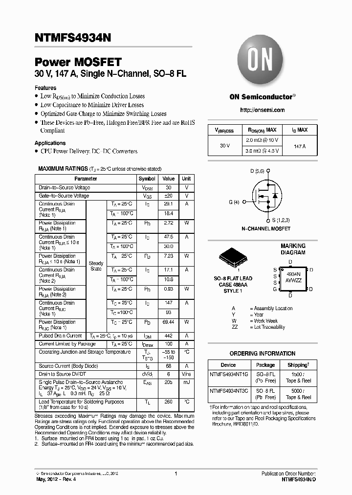 NTMFS4934NT1G_7280942.PDF Datasheet