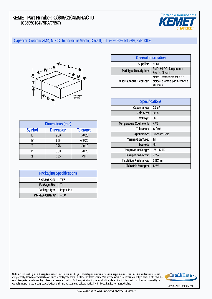 C0805C104M5RACTU_7282027.PDF Datasheet